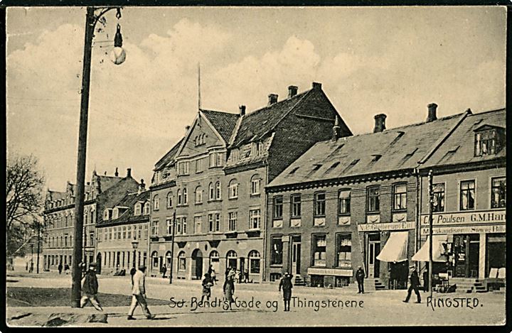 Ringsted, Sct. Bendts Gade og Thingstenene. A. Flensborg no. 332.