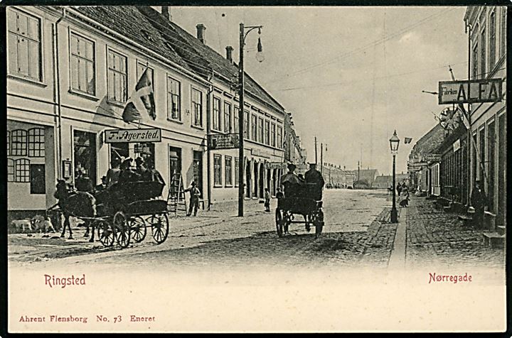 Ringsted, Nørregade. A. Flensborg no. 73.