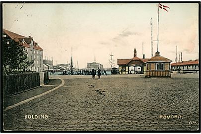 Kolding, havnen. P. Blicher no. 6274.