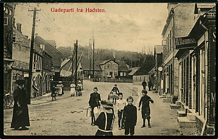 Hadsten. Gadeparti. Chr. R. Kleis u/no. 