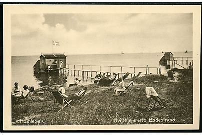 Humlebæk. Hvilehjemmets Badestrand. V. Türck no. 350.