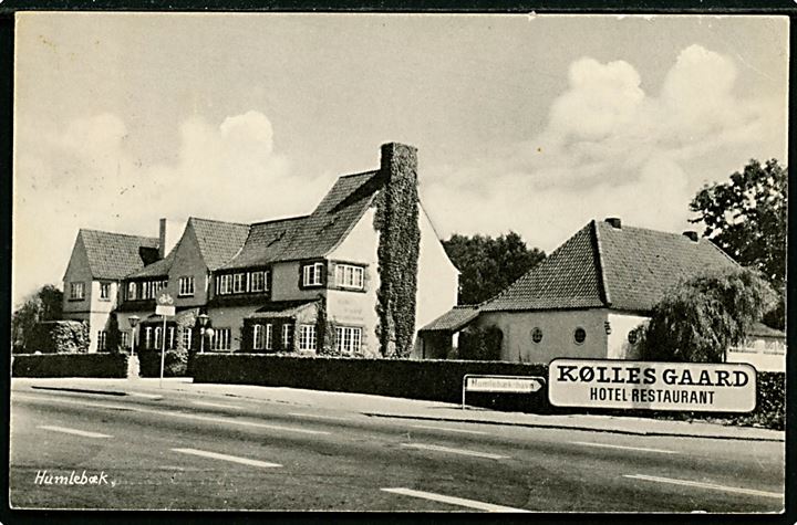 Humlebæk. Kølles Gaard, Hotel og Restaurant. Leif Hjordt no. 16582.