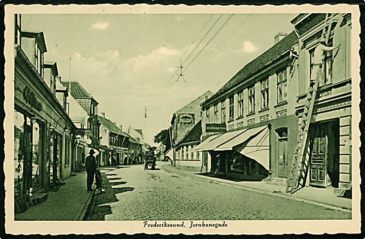 Frederikssund, Jernbanegade. E. Rose no. 67.