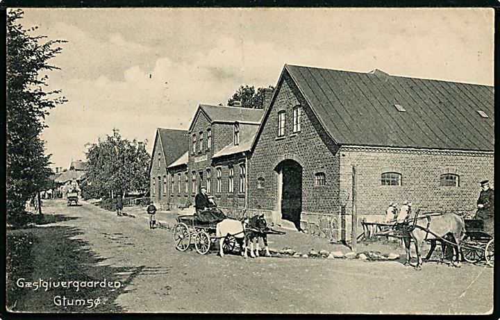 Glumsø, gæstgivergaarden. Glumsø Bog- og Papirhandel. Hj.knæk.