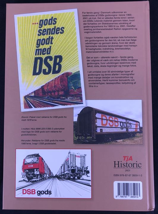 DSB godsvogne 1965-2001 Litra E til U af Torben Andersen. 184 sider Illustreret historisk og teknisk registrant.