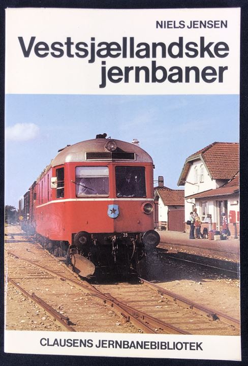 Vestsjællandske jernbaner af Niels Jensen. 103 sider jernbanehistorie. Clausens Jernbanebibliotek.