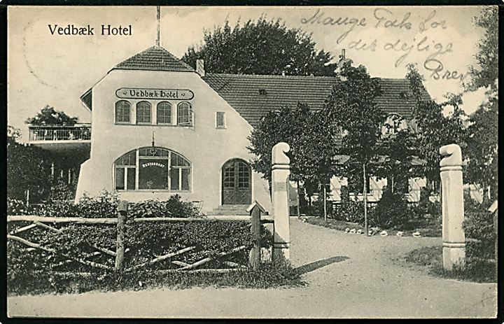 Vedbæk hotel. U/no.