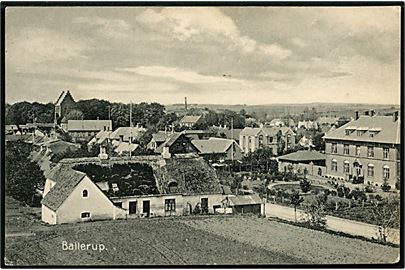 Ballerup, udsigt med kirke. Stenders no. 5970.