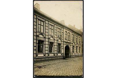 Ringsted, facade. Fotokort benyttet som julekort fra Ringsted 1912. 