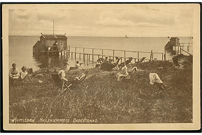 Humlebæk, Hvilehjemmets Badestrand. V. Türck no. 350.