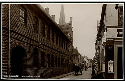 Helsingør, Sct. Anna Gade hj. Sudergade med Karmeliterhuset. Stenders no. 145.