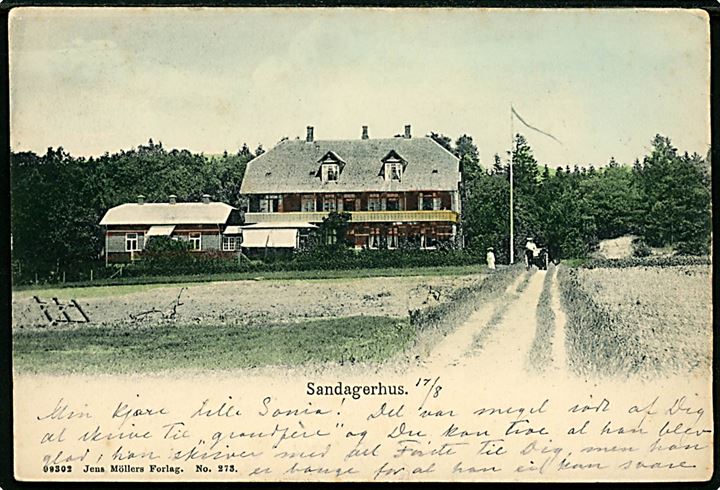 Saunte, Sandagerhus. J. Møller no. 273.