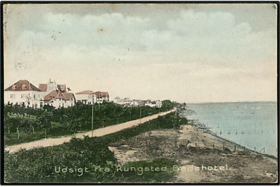 Rungsted, udsigt fra Badehotel. Stenders no. 8673.