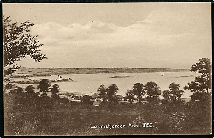 Lammefjorden Anno 1850, gengivelse inden inddæmning. Fotograf Bay, Asnæs no. 19601.