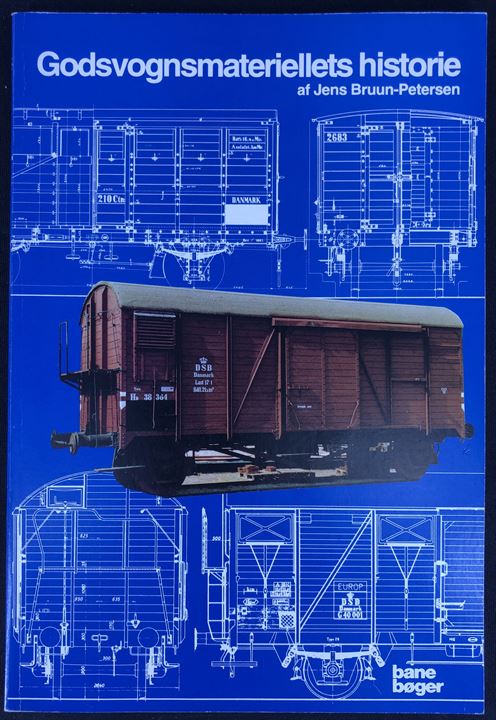 Godsvognsmateriellets historie af Jens Bruun-Petersen. 96 sider illustreret jernbanehistorie. 