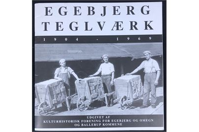 Egebjerg Teglværk 1904-1969 26 sider illustreret jubilæumsskrift. 