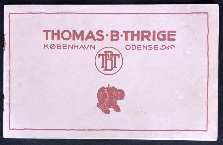 Odense - Thomas B. Thrige. 36 sider illustreret reklamehæfte fra ca. 1930 med fabrikkens bygninger og produkter. 