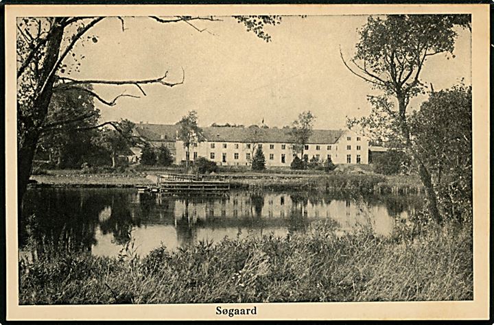 15 øre Fr. IX på brevkort (Søgaard) dateret d. 8.9.1949 annulleret med kryds og sidestemplet sort posthornstempel LUNDTOFT til Troldhede.