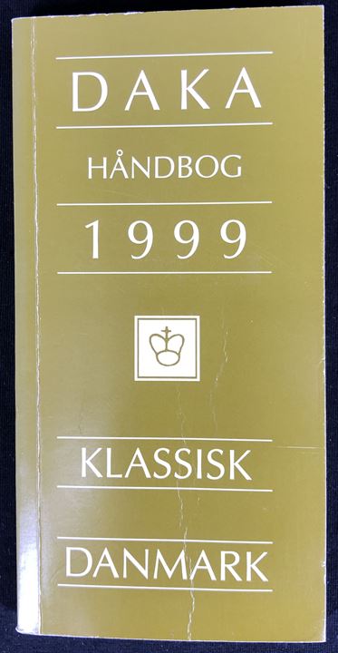 DAKA Håndbog 1999 / Klassisk Danmark. Katalog og prisguide til klassiske danske stempler, forsendelser osv. Forlaget Daka 192 sider. Pænt næsten ubrugt eksemplar.