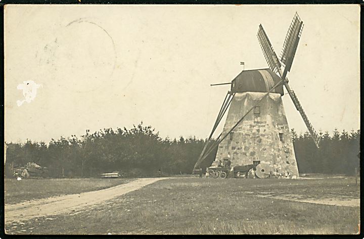 Svaneke. Frenne Mølle. Fotokort af Fred. Jensen, Svaneke u/no. 