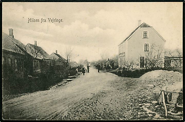 Vejringe ved Stubbekøbing, gadeparti. F. Fommer u/no.