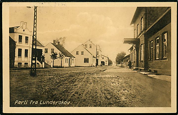 Lunderskov, jernbanestationen. P. Hansen u/no.