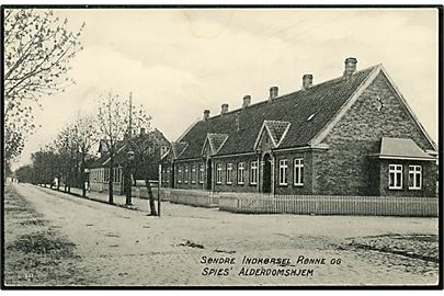 Rønne, Søndre Indkørsel med Spies' Alderdomshjem. F. Sørensen no. 30.