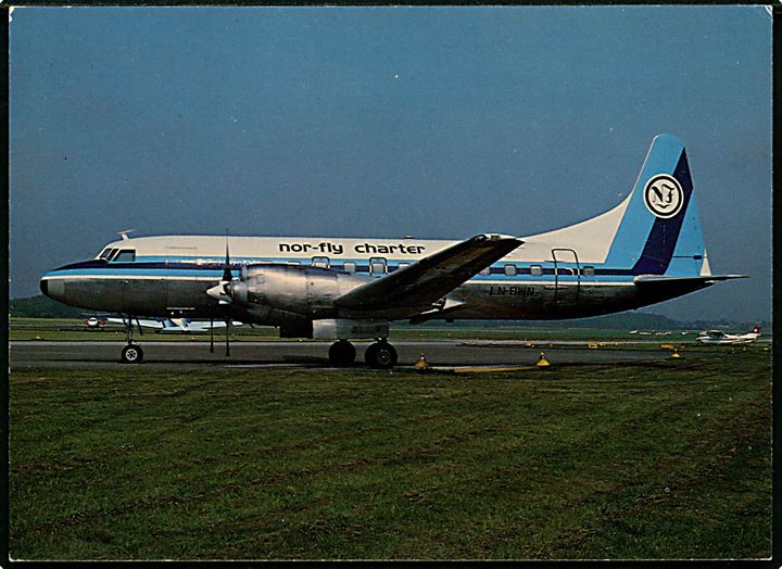 Convair CV-580 Metropolitan LN-BWN fra Nor-Fly Charter. Aeroprint no. 46.