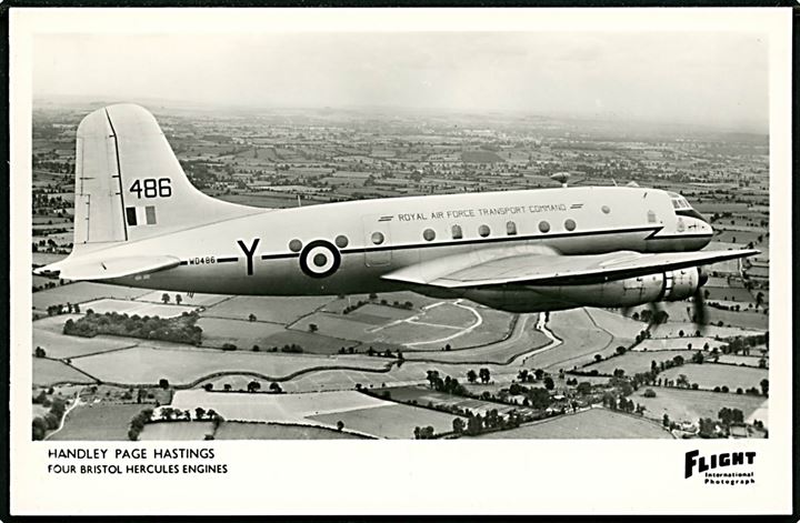 Handley Page Hastings fra Royal Air Force. Flight International u/no.