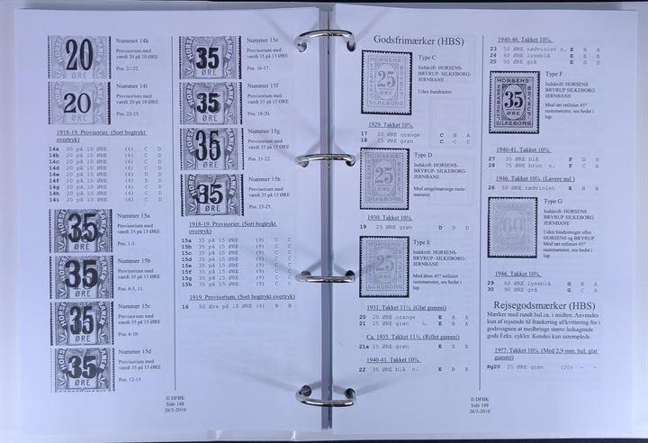 Katalog over Danmarks Jernbanefrimærker, 467 sider illustreret løsbladskatalog i ringbind med opdateringer frem til ca. 2012.  