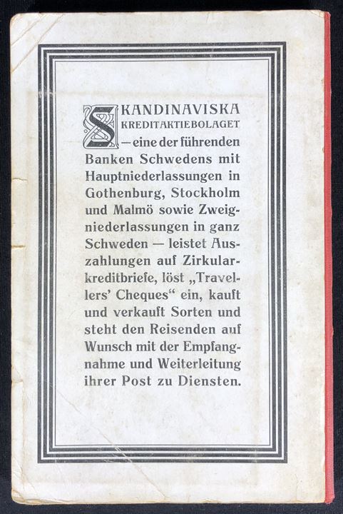 Nordisches Verkehrs und Reisehandbuch 1929 296 sider illustreret turisthåndbog med kort, turist information, rejseplaner osv.