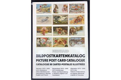 Bildpostkartenkatalog af Willi Bernhard. Ca. 400 sider illustreret katalog og prisguide over tyske postkort fra 1870-1945. 