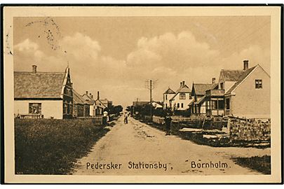 Pedersker Stationsby. Gadeparti. Frits Sørensen. 