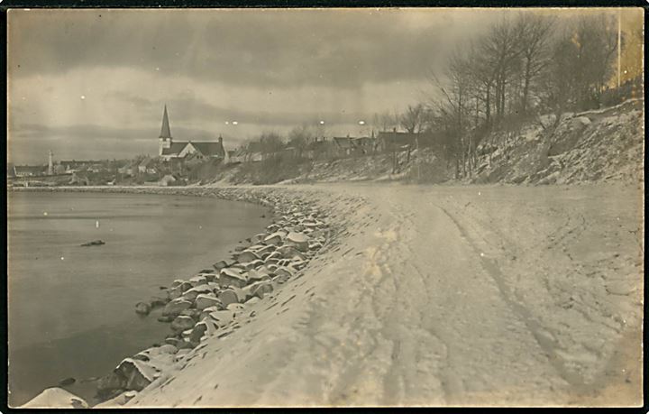 Rønne. Sankt Nicolai kirke. Fotokort u/no. 