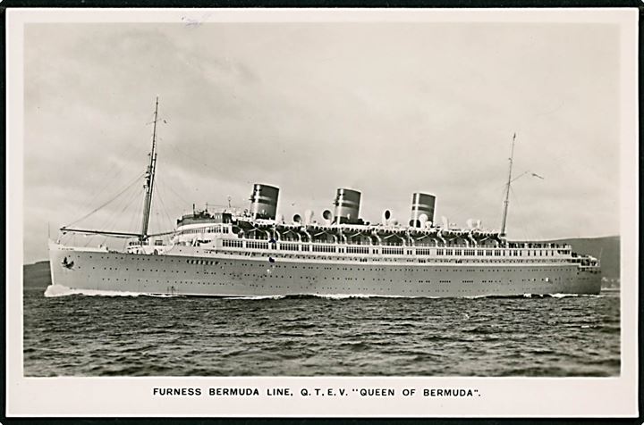 Queen of Bermuda, S/S, Furness Bermuda Line.