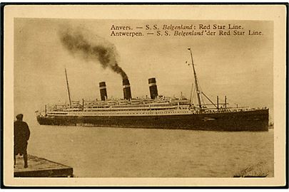 Belgenland, S/S, Red Star Line i Antwerpen.