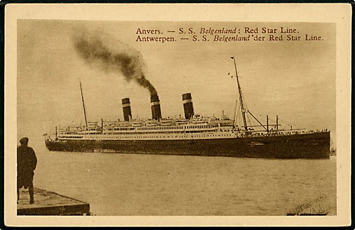 Belgenland, S/S, Red Star Line i Antwerpen.