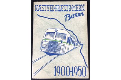 Nætved-Præstø-Mern Banen - 1900-1950, 34 sider illustreret jubilæumsskrift.