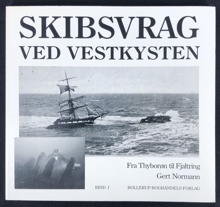 Skibsvrag ved Vestkysten - Fra Thyborøn til Fjaltring - Bind 1 af Gert Normann. 96 sider illustreret søfartshistorie med omtale af Barken Capella, den tyske undervandsbåd U20 og andre strandinger.