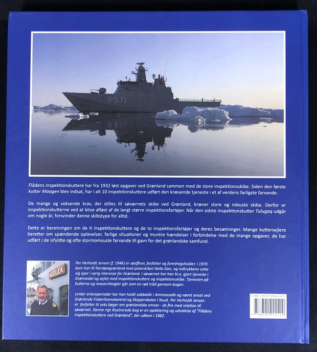 Grønlandssejlerne - Flådens inspektionskuttere og inspektionsfartøjer af Per Herholdt Jensen. 320 sider illustreret beskrivelse af flådens lokale fartøjer på Grønland siden 1932.