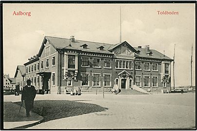 Aalborg. Toldboden. Rejseprøve fra Winkel & Magnussens Kunstforlag (W. & M.) no. 272.