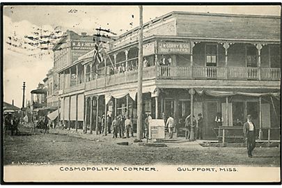 USA, Gulfport, Cosmopolitan Corner, Mississippi. 