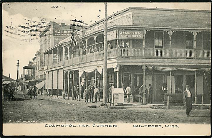 USA, Gulfport, Cosmopolitan Corner, Mississippi. 