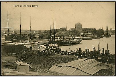 Korsør. Parti fra havnen. H.P. Jensen no. b35.