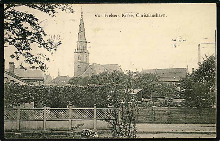 Købh., Vor Frelsers Kirke, Christianshavn. Nathansohns Kortlager No. 504. 