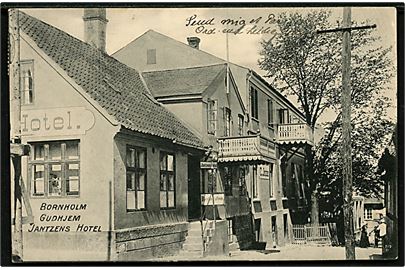 Gudhjem, Jantzens Hotel. Frits Sørensen Boghandel no. 189 B.