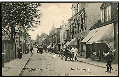 Nykøbing F., Jernbanegade. Stenders no. 1765.