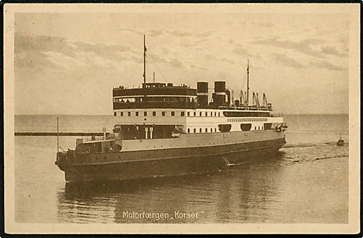 Korsør, M/S, DSB Storebæltsfærge. Stenders no. 10.