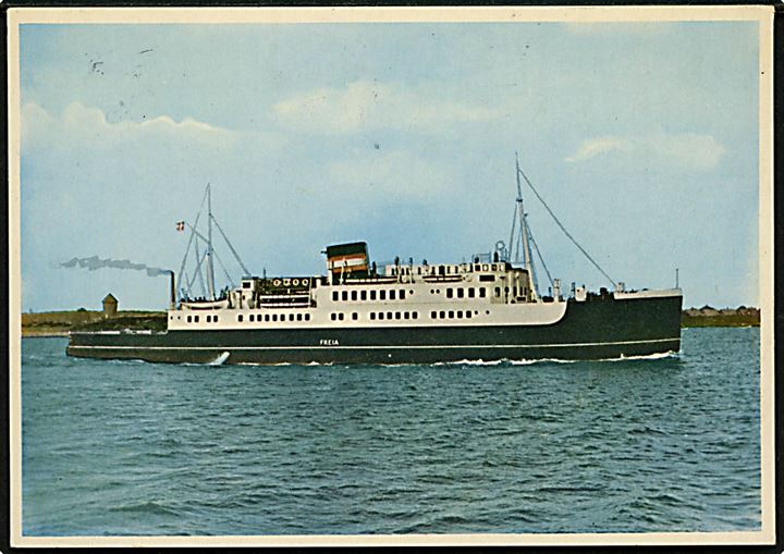 Freja, M/S, DSB Storebæltsfærge. Rudolf Olsen Kunstforlag no. 411.