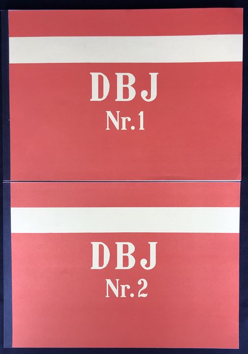 DBJ Nr. 1 & DBJ Nr. 2, Tegningshæfte vedr. De Bornholmske Jernbaner i illustrerede bind. Jydsk model jernbane klub.